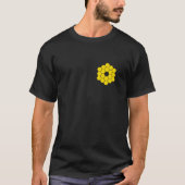 Web Space Telescope Spiegelt Geel Hexagons JWST T-shirt (Voorkant)