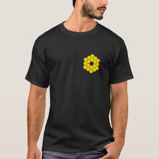 Web Space Telescope Spiegelt Geel Hexagons JWST T-shirt