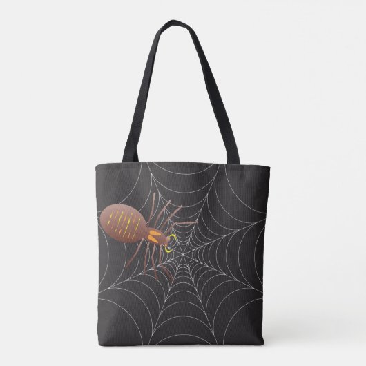 Web spin en spin tote bag (Achterkant)