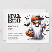 web | spookvleermuizen | Halloween verjaardagsuitn Kaart (Voorkant)