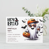 web | spookvleermuizen | Halloween verjaardagsuitn Kaart (Staand voorkant)