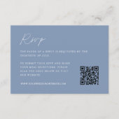 Web Tide Wedding QR-code RSVP Kaartje (Voorkant)
