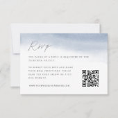Web Tide Wedding QR-code RSVP Kaartje (Voorkant)
