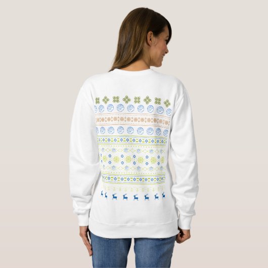 WEB-USA Dames Vakantie Sweatshirt (Achterkant volledig)