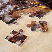 Web van European Garden Spider Photo Puzzle Legpuzzel (Zijkant)