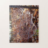 Web van European Garden Spider Photo Puzzle Legpuzzel (Verticaal)