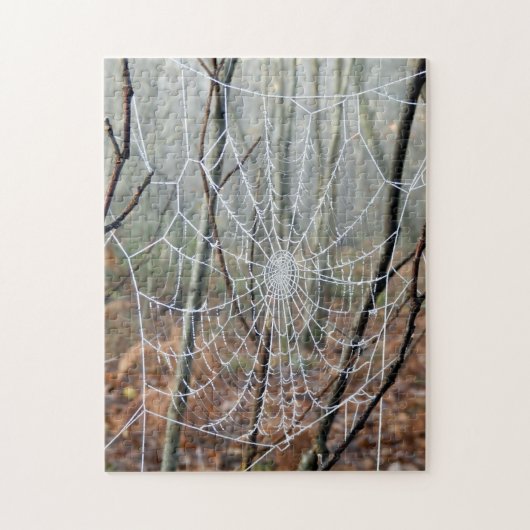 Web van European Garden Spider Photo Puzzle Legpuzzel (Verticaal)