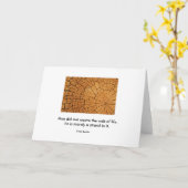 Web van het leven kaart (Gele Bloem)