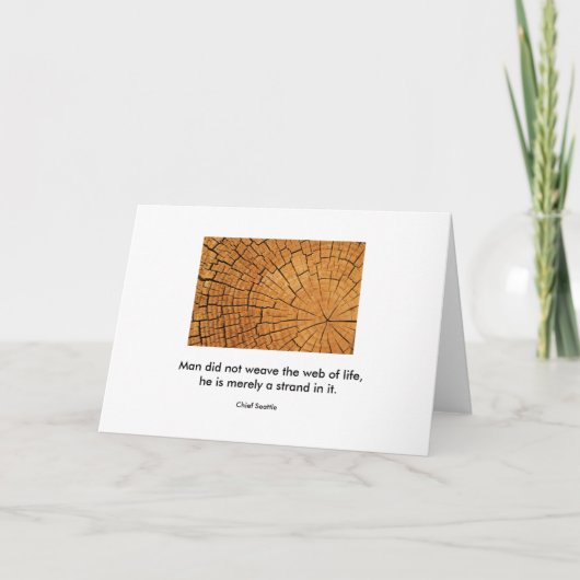 Web van het leven kaart (Voorkant)