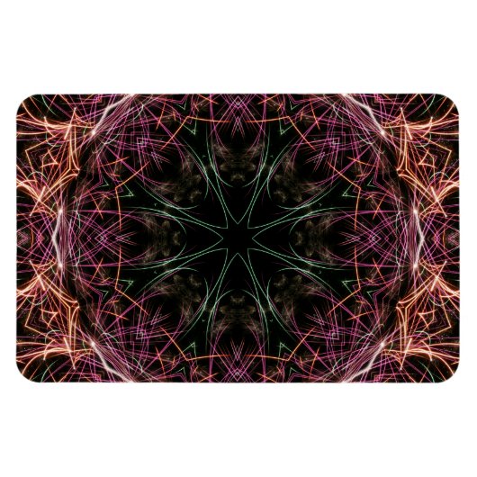 Web van Kleur Kaleidoscope Premium Flexi Magnet Magneet (Horizontaal)