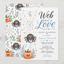 Web van Liefde Jongens Halloween Baby Shower