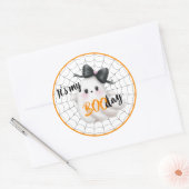 Web van Wensen – BOOday Verjaardags Charme Ronde Sticker (Envelop)