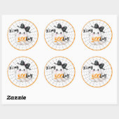 Web van Wensen – BOOday Verjaardags Charme Ronde Sticker (Vel)