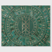 Web van Wyrd - Malachite, leder en goud Cadeaupapier (Vlak)