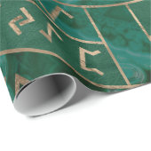 Web van Wyrd - Malachite, leder en goud Cadeaupapier (Rol Hoek)