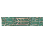 Web van Wyrd - Malachite, leder en goud Korte Tafelloper (Horizontaal)