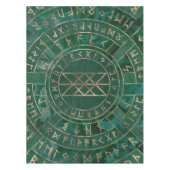 Web van Wyrd - Malachite, leder en goud Tafelkleed (Voorkant)