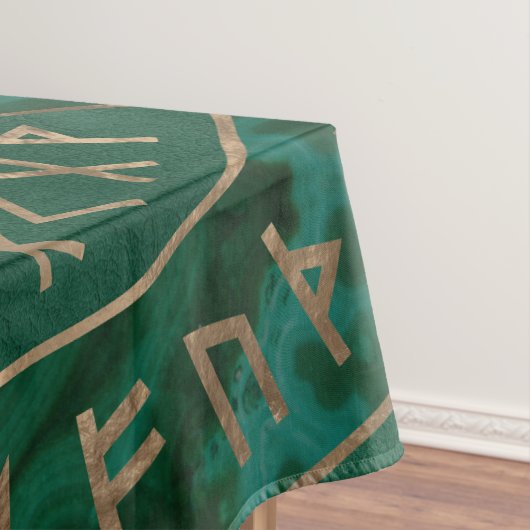 Web van Wyrd - Malachite, leder en goud Tafelkleed (Voorbeeld)