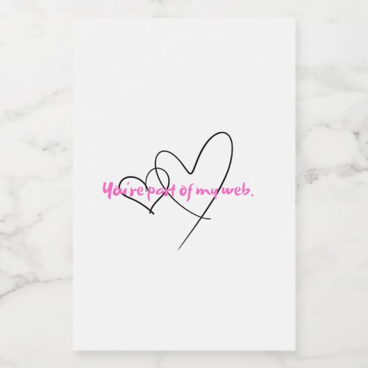 Web Within – Art of Hidden Strength Voedselcontainer Etiket (Enkel label)