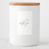 Web Within – Art of Hidden Strength Voedselcontainer Etiket (Voorkant)