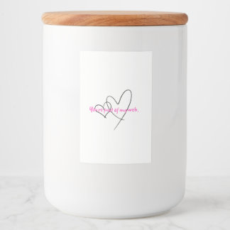 Web Within – Art of Hidden Strength Voedselcontainer Etiket