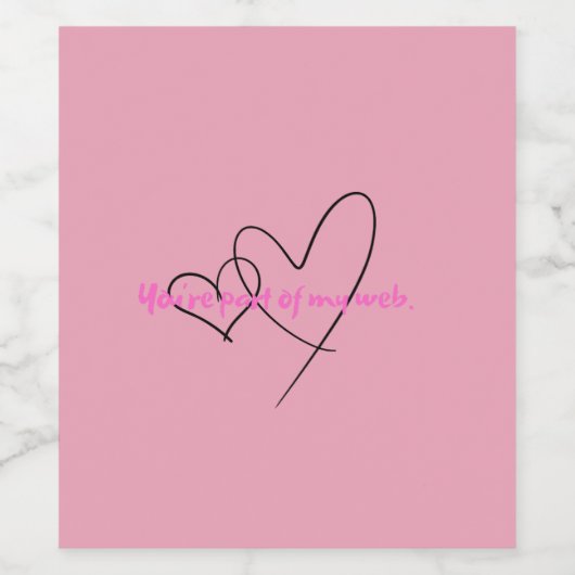 Web Within – Art of Hidden Strength Wijn Etiket (Enkel label)