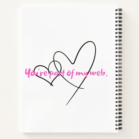 Web Within - kunst van verborgen kracht Notitieboek (Achterkant)