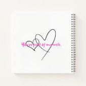 Web Within – Kunst van Verborgen Sterkte Notitieboek (Achterkant)