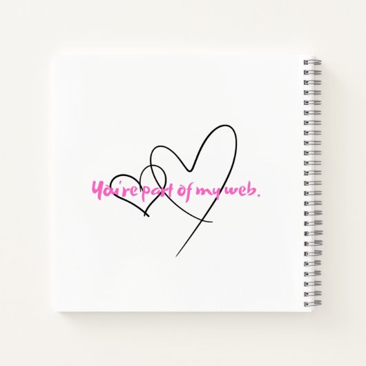 Web Within – Kunst van Verborgen Sterkte Notitieboek (Achterkant)