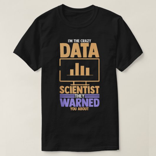 Webanalyse van computerleerinformatie t-shirt (Design voorkant)