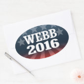 WEBB 2016 OVALE STICKER (Envelop)