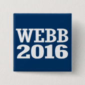 WEBB 2016 VIERKANTE BUTTON 5,1 CM (Voorkant)
