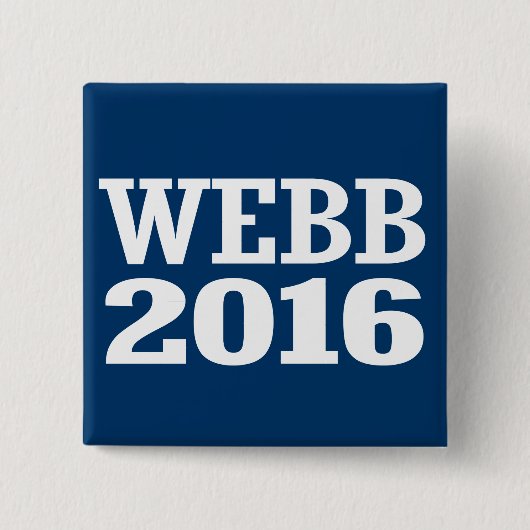 WEBB 2016 VIERKANTE BUTTON 5,1 CM (Voorkant)