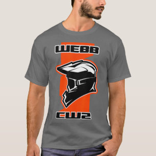 Webb Dirt Bike Racing Orange T-shirt