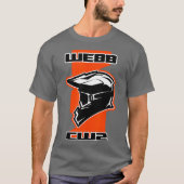 Webb Dirt Bike Racing Sinaasappel T-shirt (Voorkant)