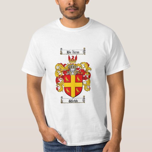 Webb Family Crest - Webb Coat of Arms T-shirt (Voorkant)
