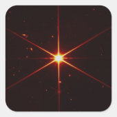 Webb-ruimtetelescoop, een sterrengids voor uitlijn vierkante sticker (Voorkant)