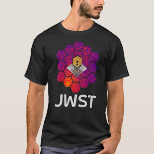 WEBB-ruimtetelescoop met Abstracte Paarse rode spi T-shirt