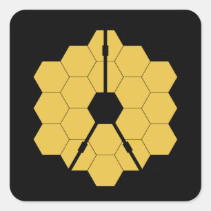 Webb Space Telescope science nasa heelal Vierkante Sticker