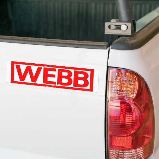 Webb Stamp Bumpersticker (Op Truck)
