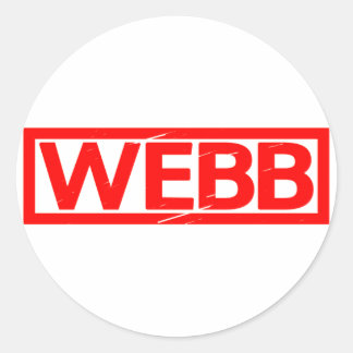 Webb Stamp Ronde Sticker