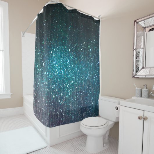 webbanner achtergrond van glitter  light douchegordijn (In situ)