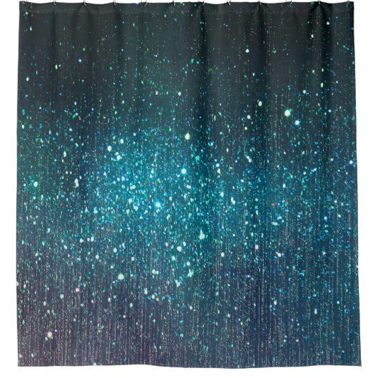 webbanner achtergrond van glitter  light douchegordijn (Voorkant)