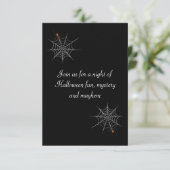 "Webbed Desire" Halloween Party Kaart (Staand voorkant)