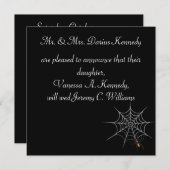 "Webbed Desire" Halloween Theme Kaart (Voorkant / Achterkant)