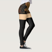 Webbed korte en lange zwarte sok Leggings (Rechts)