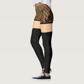 Webbed korte en lange zwarte sok Leggings (Links)