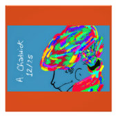 Webbed Scaled Fantasy Creature Foto Afdruk (Voorkant)