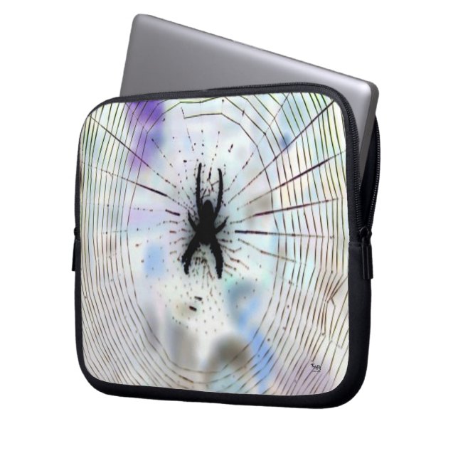 Webbed Spider Laptop Sleeve (Voorkant Links)