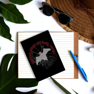 Webbed Wings and Batty Things beroemd gemaakt door Briefkaart